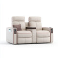 Recliner Sofa Set - Faux Leather Cream 150x90x100 cm - Contemporary Design