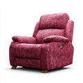 Recliner Plush Fabric 85x90x100 cm - Burgundy - Modern Comfort