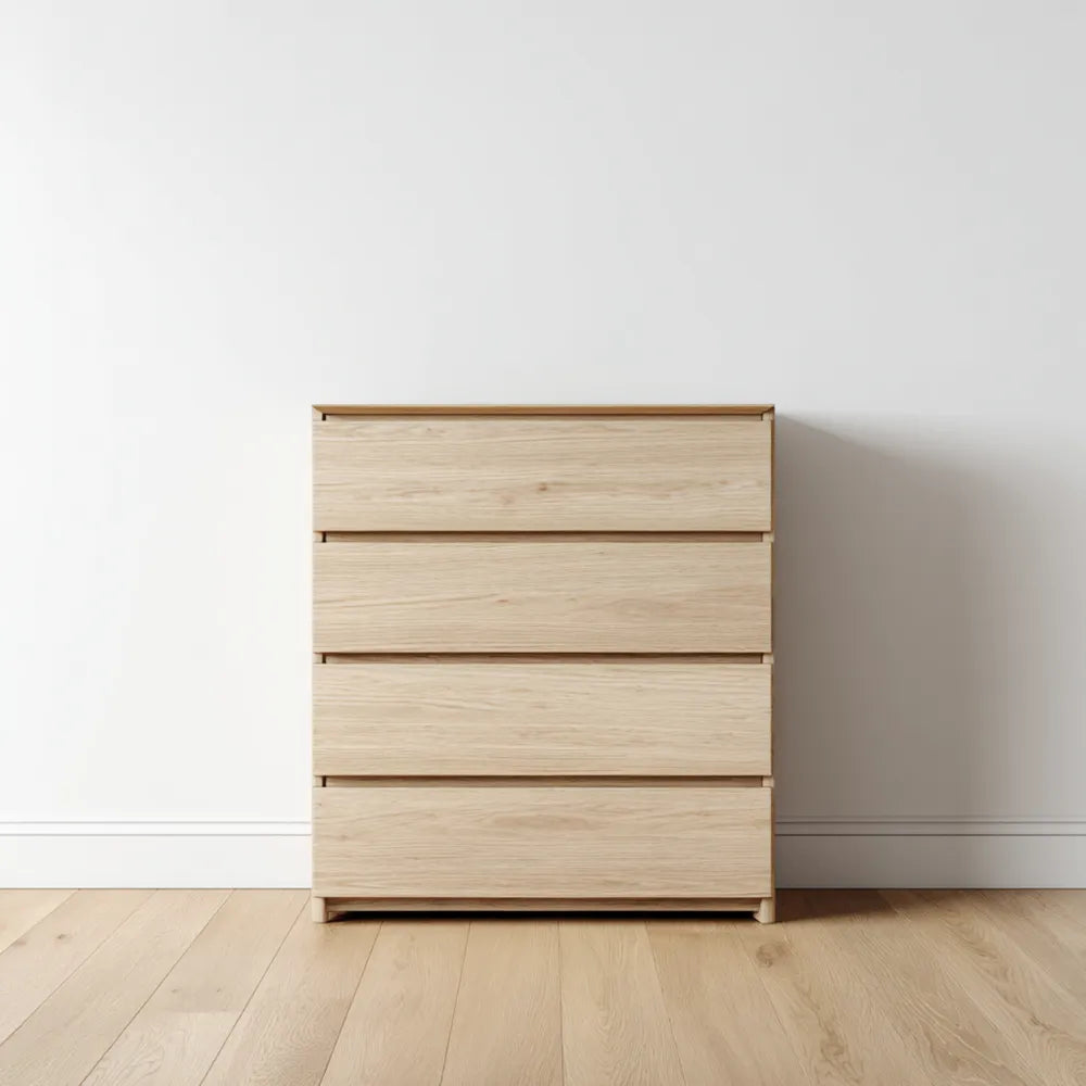 Chest of Drawers 31.5x15.7x39.4 inches – Natural Finish – Contemporary Design