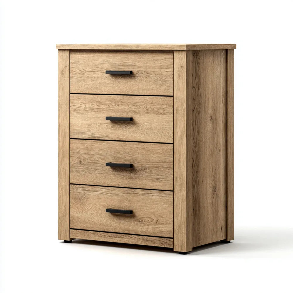 Chest of Drawers 80x40x120 cm - Oak - Contemporary Design