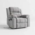 Recliner Chair Microfiber 90x90x100 cm - Light Gray - Contemporary Design